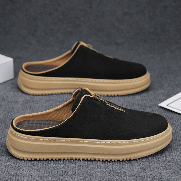 Men's Thick-Soled Elevating Casual Slip-On Slippers