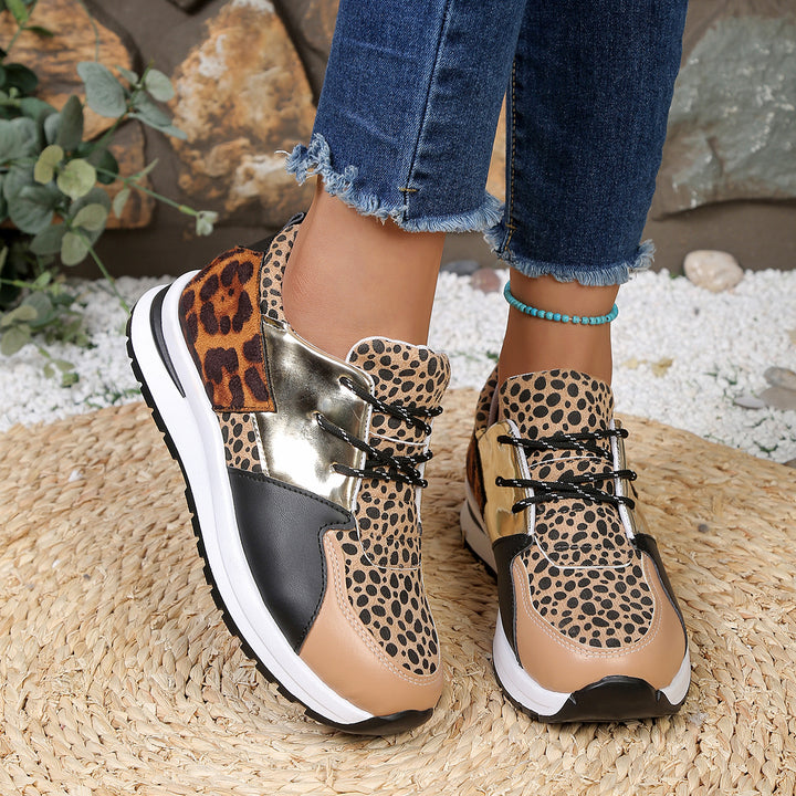 Sporty Colorblock Casual Women's Single-Layer Shoes