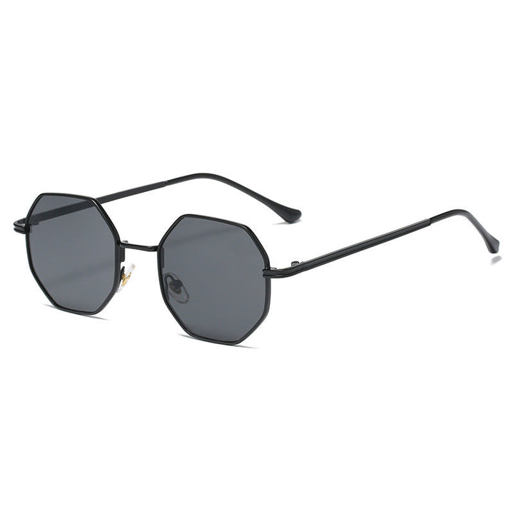 Retro small frame sunglasses with metal frame and UV400 protection for men and women