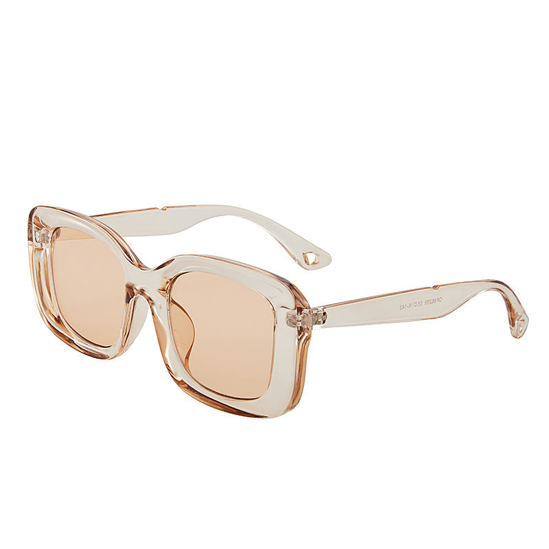 Lunettes de soleil carrées grand format pour hommes et femmes