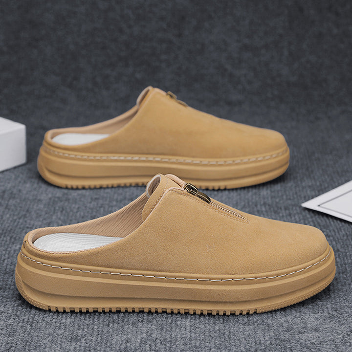 Men's Thick-Soled Elevating Casual Slip-On Slippers