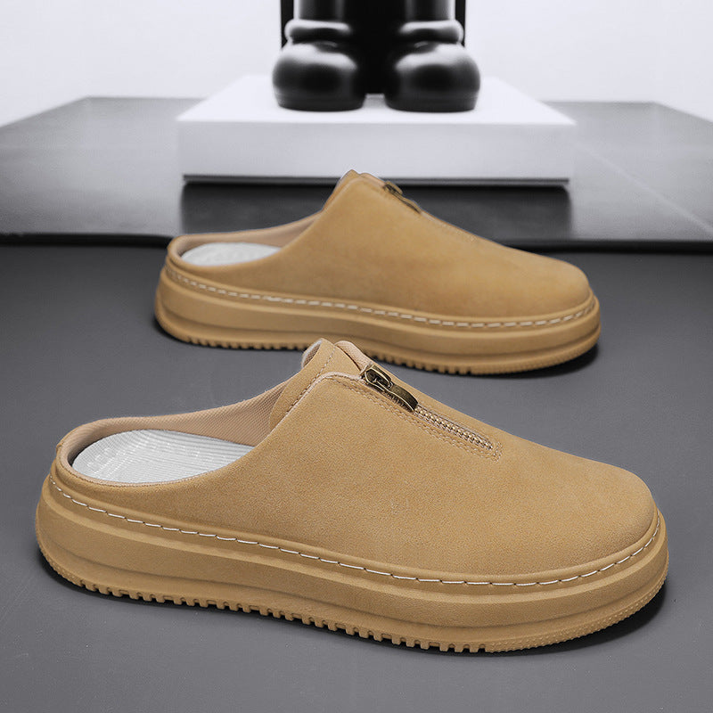 Men's Thick-Soled Elevating Casual Slip-On Slippers