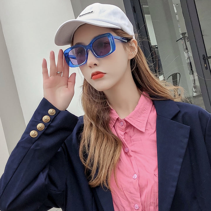 Lunettes de soleil carrées grand format pour hommes et femmes