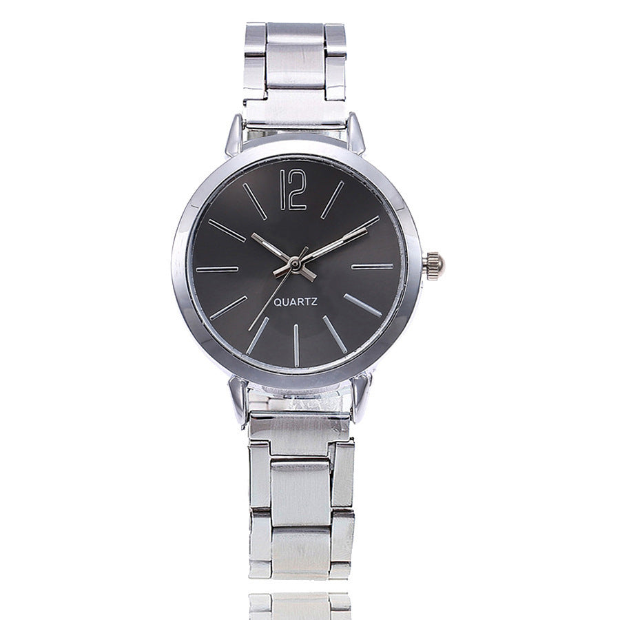 Alloy large digital watch with quartz movement and Geneva design