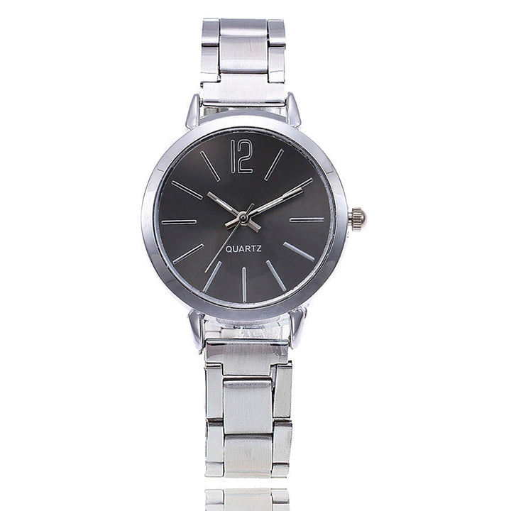 Alloy large digital watch with quartz movement and Geneva design
