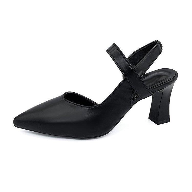 Women's Fashionable Casual Closed-Toe Chunky Heel High Heel Sandals