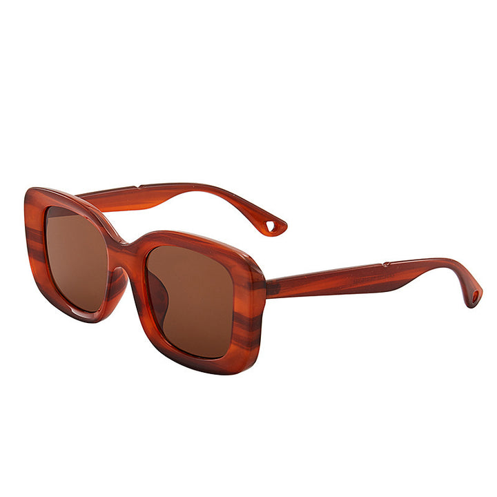 Lunettes de soleil carrées grand format pour hommes et femmes