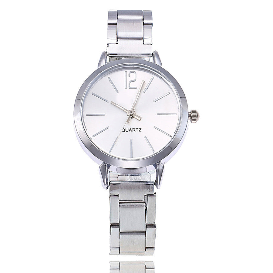 Alloy large digital watch with quartz movement and Geneva design