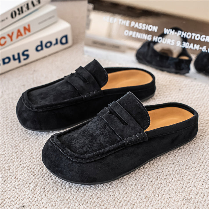 Retro Comfortable Suede Casual Mules Fashion
