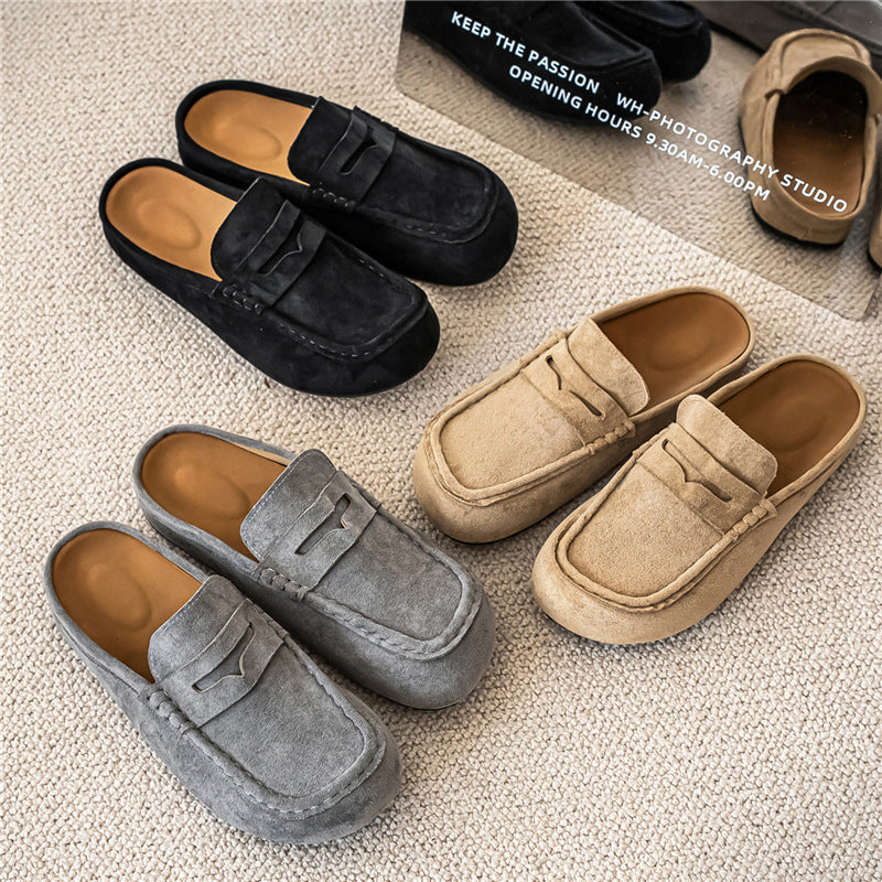 Retro Comfortable Suede Casual Mules Fashion