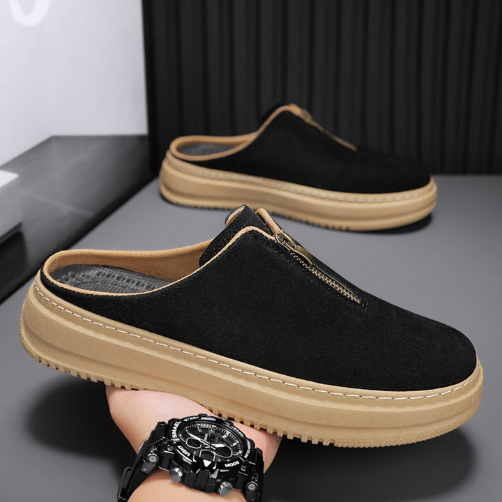 Men's Thick-Soled Elevating Casual Slip-On Slippers